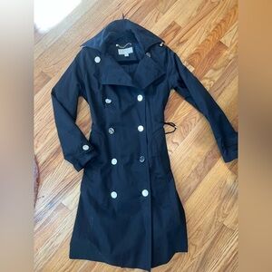 Michael Kors black coat jacket xs satiny fabric very elegant